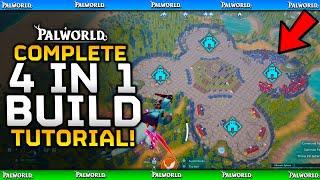 How To Build Amazing 4 IN 1 Base // Build Tutorial - Palworld Feybreak Full Base Building Guide