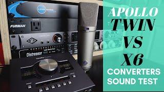 Apollo Twin Duo vs Apollo X6 (Converter sound test using U87ai)