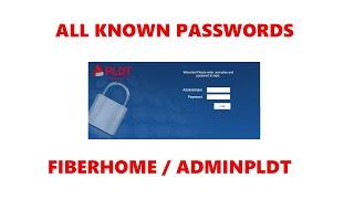 PLDT HOME FIBER MODEMS - ALL KNOWN PASS