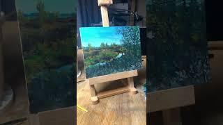 Oil landscape painting 