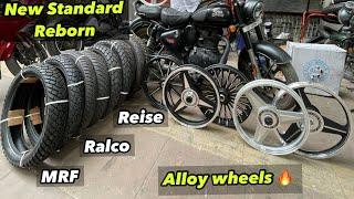 Royal Enfield Classic 350 Alloy Wheels & Tyres  | New Standard 350 Modification |