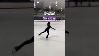 The Process of DOUBLE SALCHOW #figureskating #synchronizedskating #skating #usfigureskating #sports