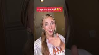 CRAZY snapchat hack!! ️ #shorts