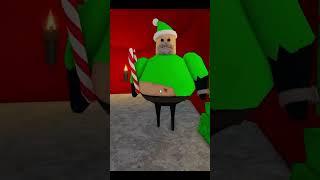 New Barry's Prison Run Santa Claus Knight Chase and Jumpscare #shorts Roblox Obby