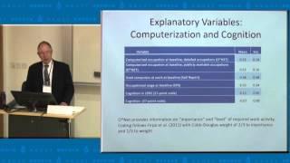 The Cognitive Demands of Work and Length of Working Life - Robert Willis
