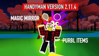 New Purbl Location & How to Craft Magic Mirrors // ROBLOX HANDYMAN ADEMYST