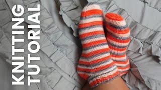 Two at a Time Toe Up Socks on Magic Loop [Full Tutorial!]