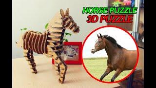 CA425 3D Cardboard Puzzle Animal Horse Model