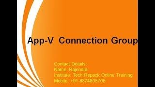 Microsoft App-V 5.1 Connection Group