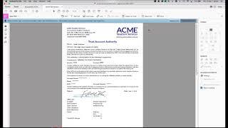 Authentication of an Adobe Sign Doc