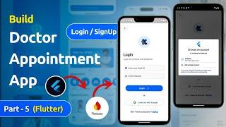 Google & Email Login Screen for Doctor Appointment App Flutter | Part 4 (Hindi)