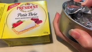 Président Cheese Petit Brie Soft Ripened #unboxfood #cheese #brie #president