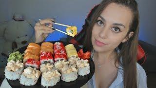 АСМР Итинг Суши  | Мукбанг | ASMR Eating Rolls and Sushi  Russian Sushi | ROLLS EATING SOUNDS