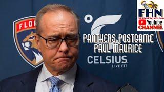 Paul Maurice, Florida Panthers Postgame Following 4-3 Win Over Boston Bruins