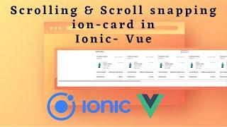 Scrolling and scroll snapping in Ionic & Vue