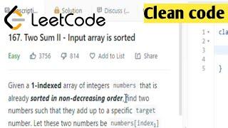 Two Sum II - Input array is sorted | leetcode 167 | leetcode 167 java solution | CoderNight