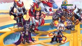 Hero Wars Mobile - Siblings with Chaos faction testing.