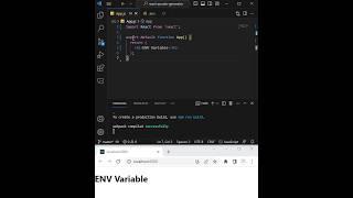 How to create Environment variables in React. #react #reactjs #coding