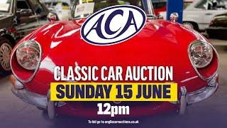 LIVE CLASSIC CAR AUCTION! Anglia Car Auctions June 2025 sale - Day Two
