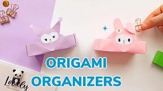 Оригами Коробочка Куроми и Мелоди | Органайзер из бумаги | Origami Paper Box Kuromi & Melody