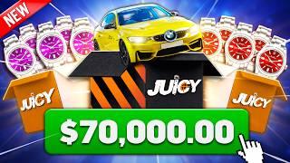 NEW JUICY CASES ARE INSANE... ($70,000 IRL CASE OPENING)