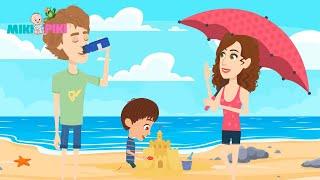 Holiday at The Seaside - ️ | THE BEST Song for Children | Miki Piki - Nursery Rhymes