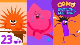 Emotion & Feeling with Como | Learn emotion 23min | Cartoon video for kids | Como Kids TV