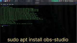 how to install OBS studio in Kali Linux  tutorial. #shorts #shortsfeed #linux #tech #tutorials