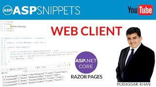 Using WebClient in ASP.Net Core Razor Pages