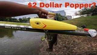 The $2 Popper Lure- Can it Catch Big Fish? Budget Fishing Ep. 1