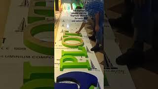 3d Acrylic Signboard unboxing|installation|wiring|Fixing|AA Signage