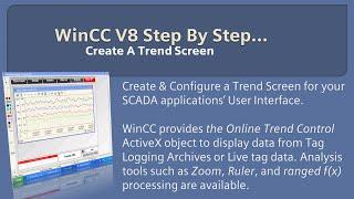 WinCC v8.0 Step By Step 19: Create a Trend Screen with Trend Control #winccguru