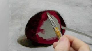 Beginners Acrylic Still Life Painting Techniques demo - Part 2b