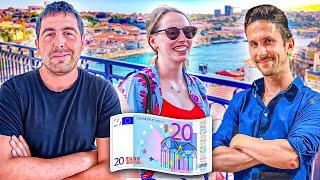 Giving Strangers 20 Euros If We Don't Speak Their Language | Porto Portugal