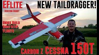 Horizon Hobby - Carbon Z Cessna 150T - Unbox, Build, Radio Setup, & Maiden Flights