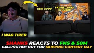 Shanks Reacts to FNS & s0m Calling Him Out for Skipping Content Day