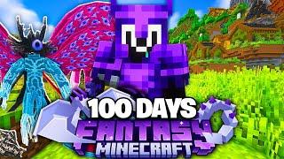 I Survived 100 Days in FANTASY Minecraft...