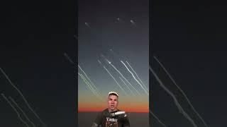 MRBMs from Iran heading towards Israel allegedly filmed by a commercial airliner.
