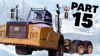 SNOWRUNNER Gameplay Walkthrough Part 15 - FREE CATERPILLAR 745C