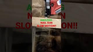 Nail gun slow motion Amazing paslode#uk #usa #youtube #tiktok #funny #woodskills #nailgun #paslode