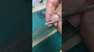 Sharpening leather edge beveller