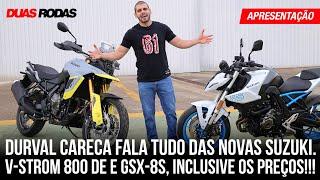 Durval Careca mostra novas Suzuki V-Strom 800DE e GSX-8S