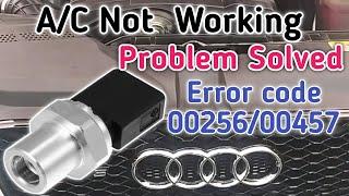 Audi A5 ! Car AC Not Blowing Cold Air ! Error code 00256 ,00457