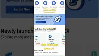 Refferl program earn money..#cryptocurrency  #bitcoin #coindcx code