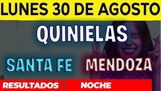 Resultados Quinielas Nocturna de Santa Fe y Mendoza, Lunes 30 de Agosto