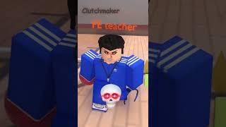 When the PE teacher joins the dodgeball game 