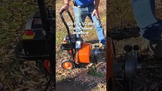 VEVOR Drain Cleaner Machine | 100 FT x 1/2 Inch, for 1" to 4" Pipes, Orange, Black