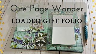  12x12 One Page Wonder Folio Flip Book Journal (giveaway ended)