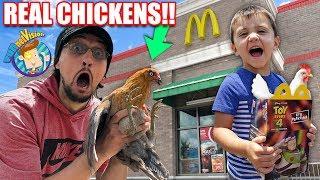 MCDONALDS SOLD ME REAL CHICKENS? (FV Family Vlog)