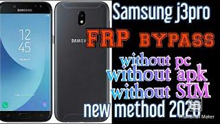 Samsung J3 pro (J330f) FRP bypass without pc no apk no sim new method 2020